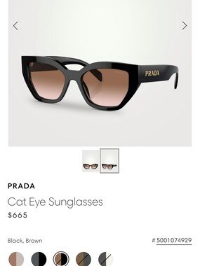 Prada cat eye sunglasses